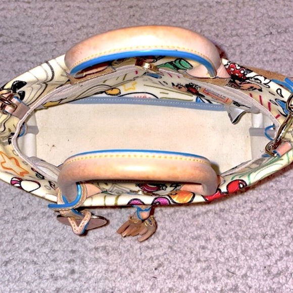 Dooney & Bourke Vintage Disney World Tassel Tote Crossbody Purse Shoulder Bag - Picture 12 of 15